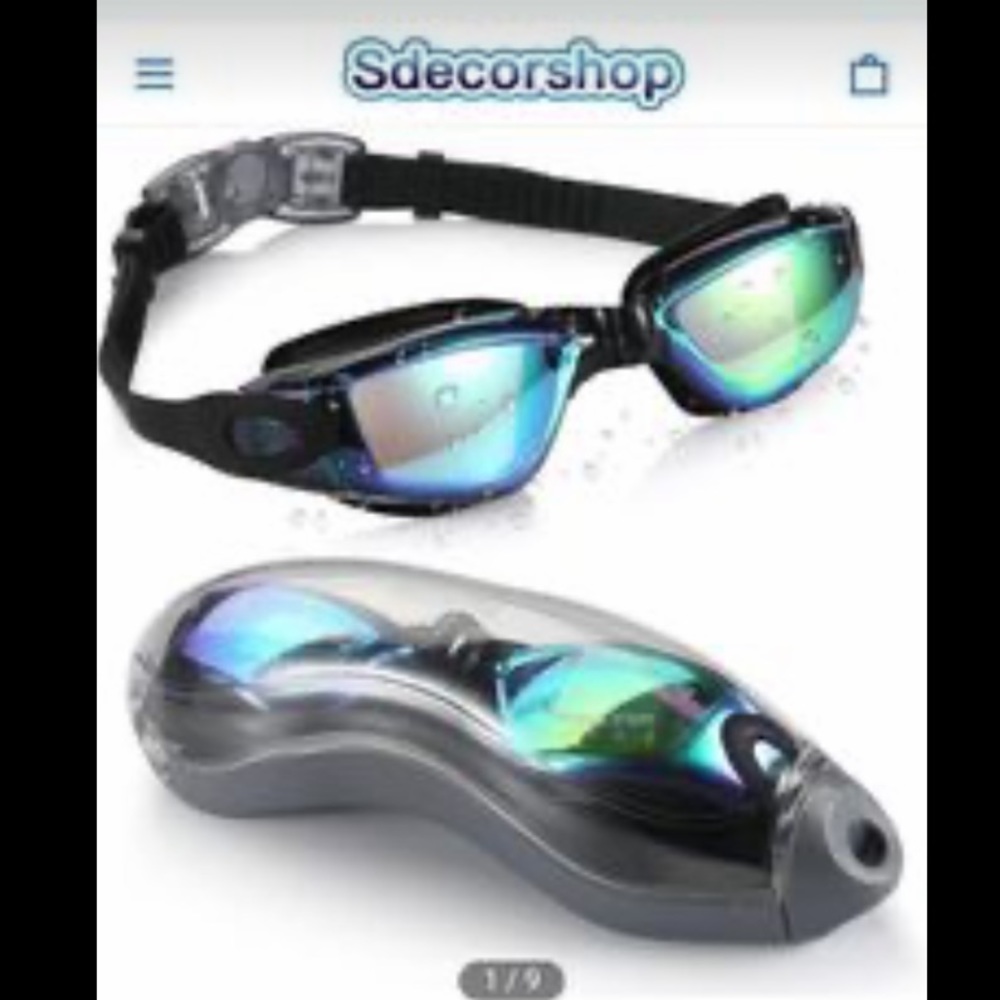 AEGEND swim goggles. Carry case included.